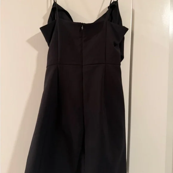 NWOT Zara Black Strappy Open Front mini dress (size L) - Picture 6 of 6